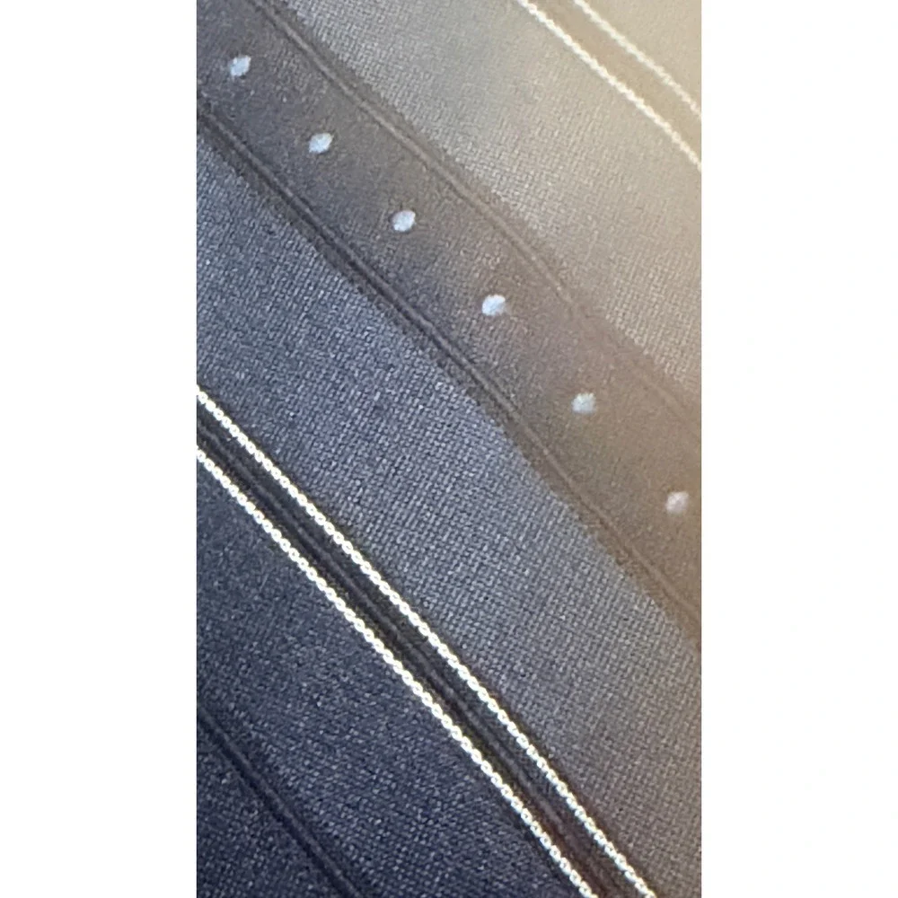 Pierre Cardin Necktie 1970s Blue Striped Polka Dot Wide Blade Vintage Tie